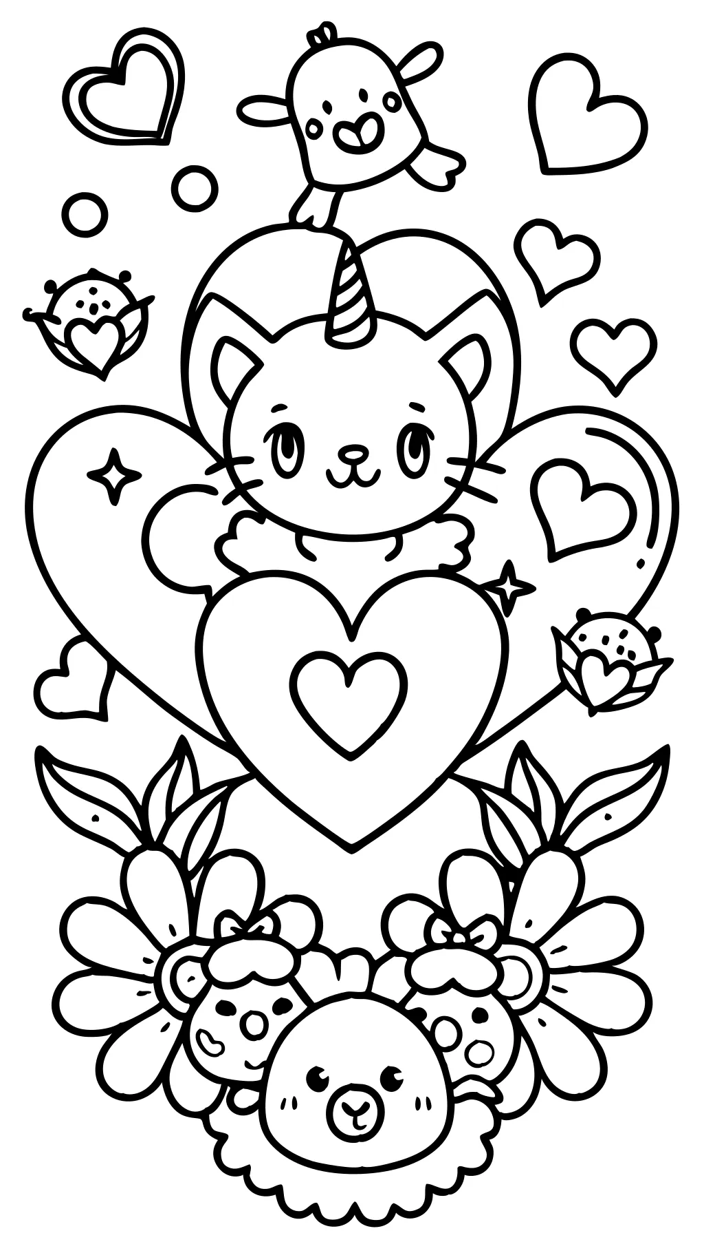 coloring pages love